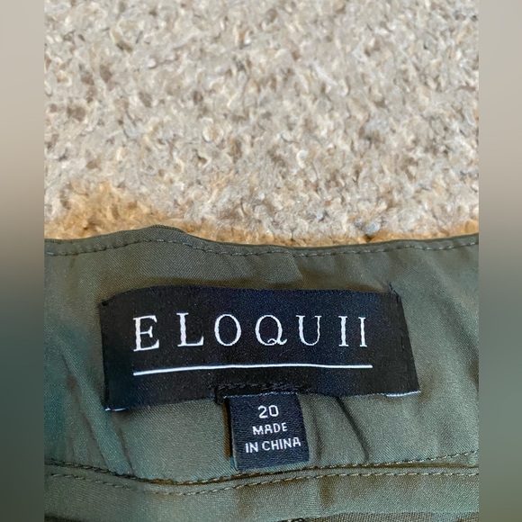 Eloquii Army Green Casual Pants - Picture 4 of 6